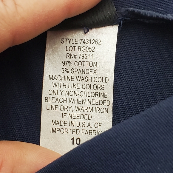 NWT Alanni Blue pencil skirt with slit size 10 - Picture 8 of 10